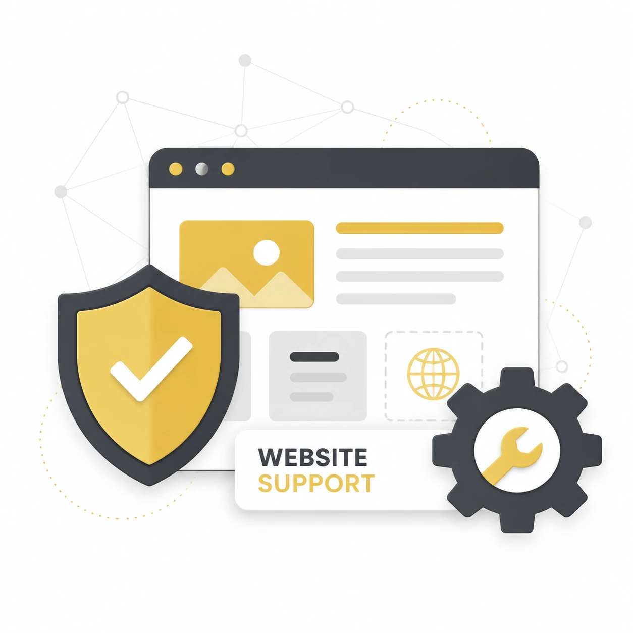 پشتیبانی وب سایت