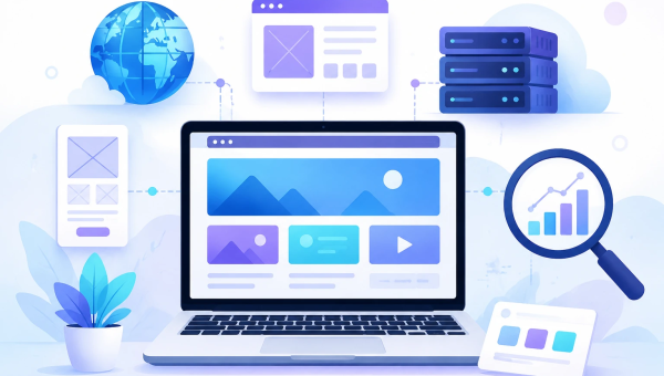 آشنایی با مفاهیم اولیه وب سایت | دامنه، هاست، UI/UX و سئو
